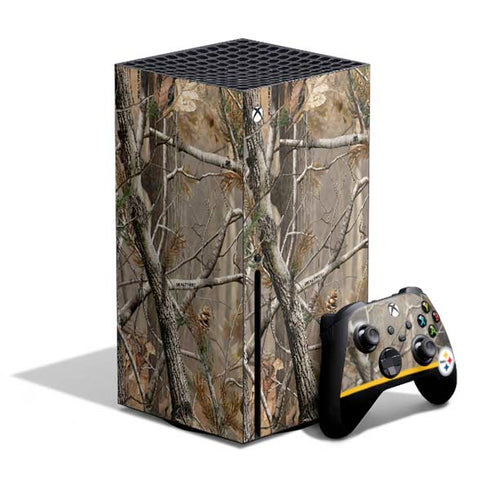 NFL Realtree Camo Pittsburgh Steelers Xbox Series X Bundle Skin
