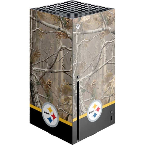NFL Realtree Camo Pittsburgh Steelers Xbox Series X Console Skin