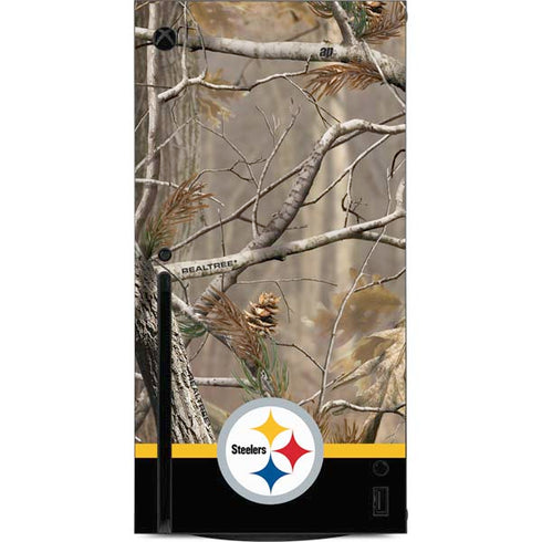 NFL Realtree Camo Pittsburgh Steelers Xbox Series X Console Skin