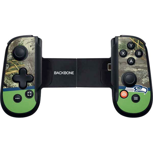 NFL Realtree Camo Seattle Seahawks Backbone One for iPhone Game Controller Skin