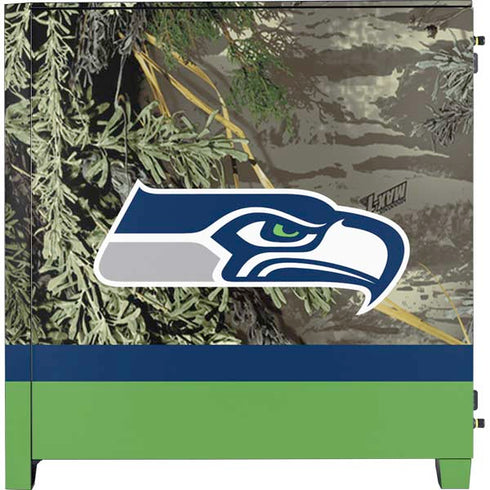 NFL Realtree Camo Seattle Seahawks Corsair 4000D Tempered Glass Mid-Tower ATX Case Skin