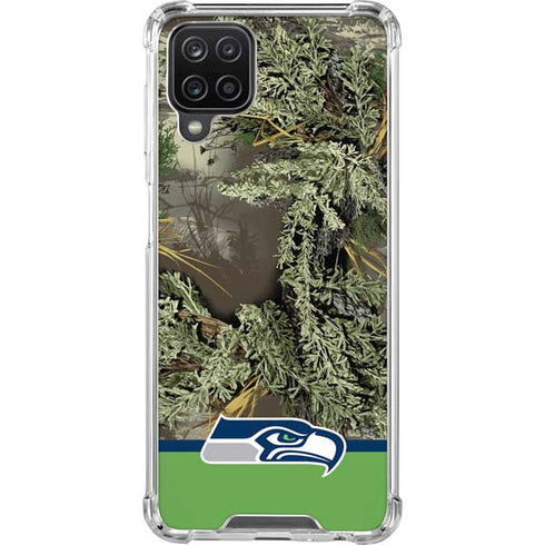 NFL Realtree Camo Seattle Seahawks Galaxy A12 Clear Case