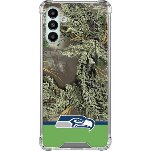 NFL Realtree Camo Seattle Seahawks Galaxy A13 5G Clear Case