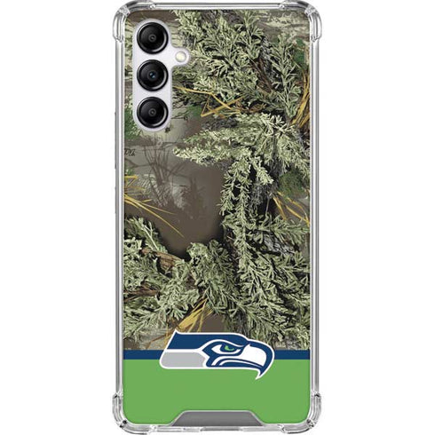 NFL Realtree Camo Seattle Seahawks Galaxy A14 5G Clear Case