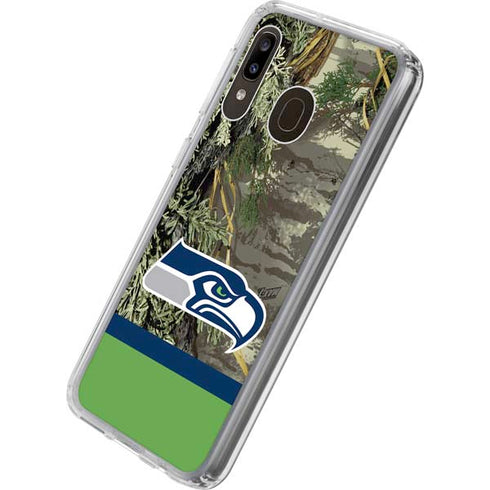 NFL Realtree Camo Seattle Seahawks Galaxy A20 Clear Case