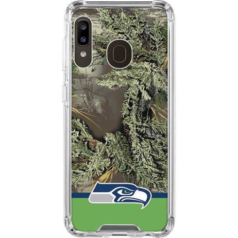 NFL Realtree Camo Seattle Seahawks Galaxy A30 Clear Case