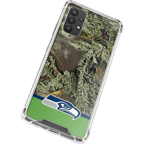 NFL Realtree Camo Seattle Seahawks Galaxy A32 5G Clear Case
