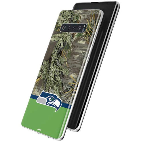 NFL Realtree Camo Seattle Seahawks Galaxy S10 Plus Skin