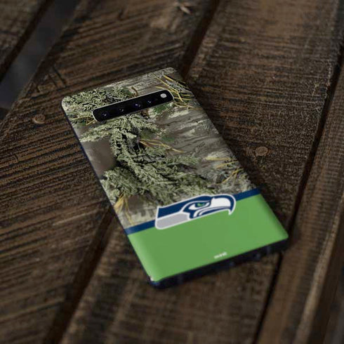 NFL Realtree Camo Seattle Seahawks Galaxy S10 Plus Skin