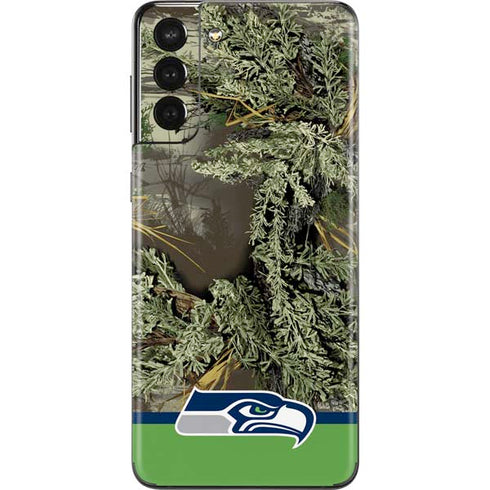 NFL Realtree Camo Seattle Seahawks Galaxy S21 Plus 5G Skin