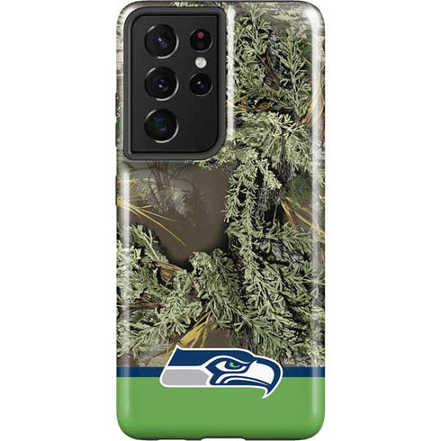 NFL Realtree Camo Seattle Seahawks Galaxy S21 Ultra 5G Pro Case
