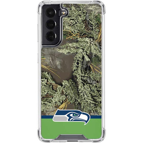 NFL Realtree Camo Seattle Seahawks Galaxy S22 Clear Case