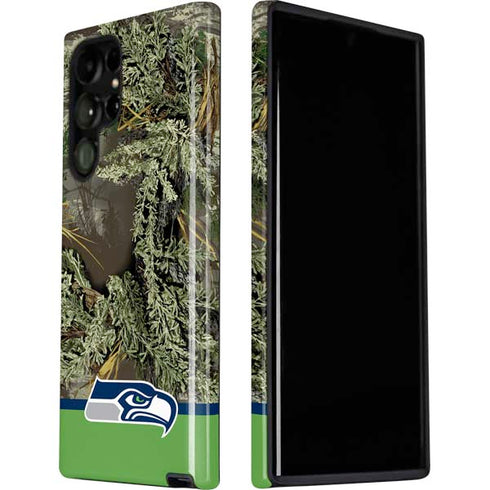NFL Realtree Camo Seattle Seahawks Galaxy S22 Ultra Pro Case
