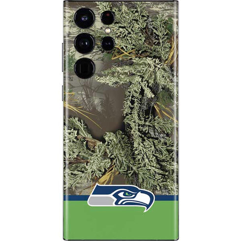 NFL Realtree Camo Seattle Seahawks Galaxy S22 Ultra Skin