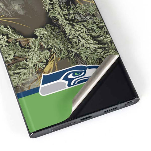 NFL Realtree Camo Seattle Seahawks Galaxy S22 Ultra Skin