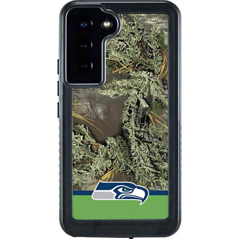 NFL Realtree Camo Seattle Seahawks Galaxy S23 Plus Waterproof Case