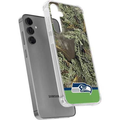NFL Realtree Camo Seattle Seahawks Galaxy S24 Plus Clear Case