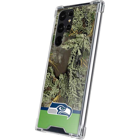 NFL Realtree Camo Seattle Seahawks Galaxy S24 Ultra Clear Case