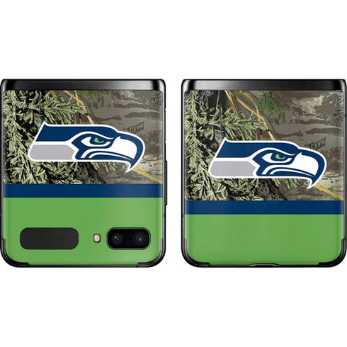 NFL Realtree Camo Seattle Seahawks Galaxy Z Flip Skin