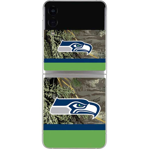 NFL Realtree Camo Seattle Seahawks Galaxy Z Flip4 5G Skin