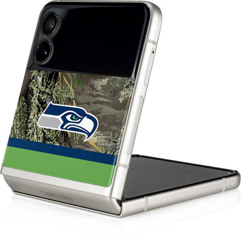 NFL Realtree Camo Seattle Seahawks Galaxy Z Flip4 5G Skin