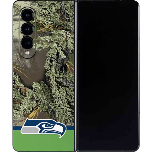 NFL Realtree Camo Seattle Seahawks Galaxy Z Fold4 5G Skin