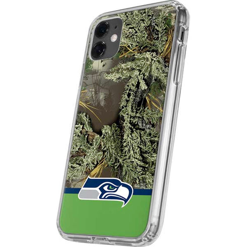 NFL Realtree Camo Seattle Seahawks iPhone 11 Clear Case