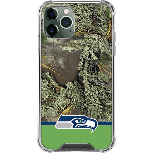 NFL Realtree Camo Seattle Seahawks iPhone 11 Pro Max Clear Case
