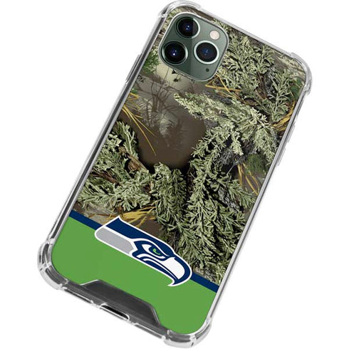 NFL Realtree Camo Seattle Seahawks iPhone 11 Pro Max Clear Case