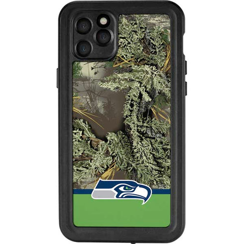 NFL Realtree Camo Seattle Seahawks iPhone 11 Pro Max Waterproof Case