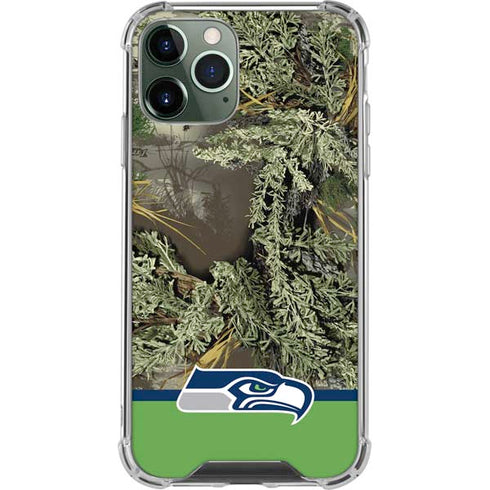 NFL Realtree Camo Seattle Seahawks iPhone 12 Pro Max Clear Case