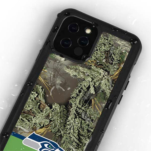 NFL Realtree Camo Seattle Seahawks iPhone 12 Pro Waterproof Case