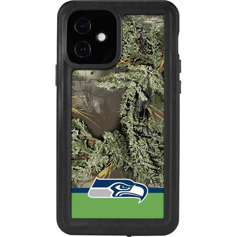 NFL Realtree Camo Seattle Seahawks iPhone 12 Waterproof Case
