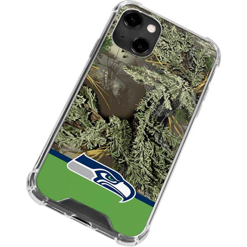 NFL Realtree Camo Seattle Seahawks iPhone 14 Clear Case