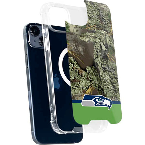 NFL Realtree Camo Seattle Seahawks iPhone 15 Plus MagSafe Case