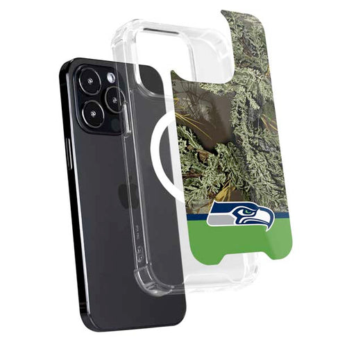 NFL Realtree Camo Seattle Seahawks iPhone 14 Pro Max MagSafe Case