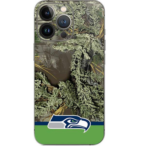 NFL Realtree Camo Seattle Seahawks iPhone 14 Pro Skin