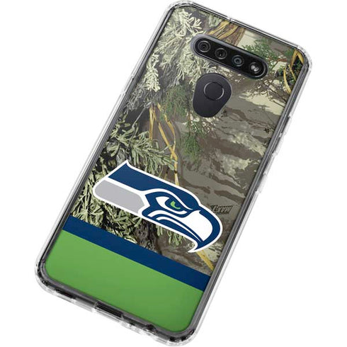 NFL Realtree Camo Seattle Seahawks LG K51/Q51 Clear Case