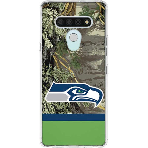 NFL Realtree Camo Seattle Seahawks LG Stylo 6 Clear Case