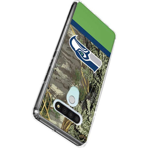 NFL Realtree Camo Seattle Seahawks LG Stylo 6 Clear Case
