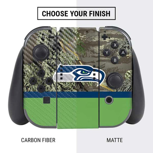 NFL Realtree Camo Seattle Seahawks Nintendo Switch Bundle Skin