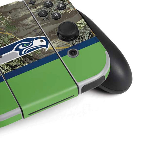 NFL Realtree Camo Seattle Seahawks Nintendo Switch OLED (2021) Skin