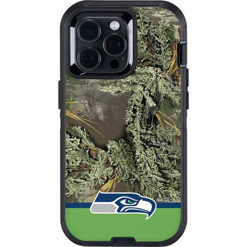 NFL Realtree Camo Seattle Seahawks Otterbox Defender iPhone Skin