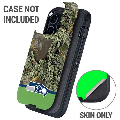 NFL Realtree Camo Seattle Seahawks Otterbox Defender iPhone Skin