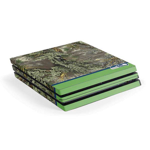 NFL Realtree Camo Seattle Seahawks PS4 Pro Console Skin