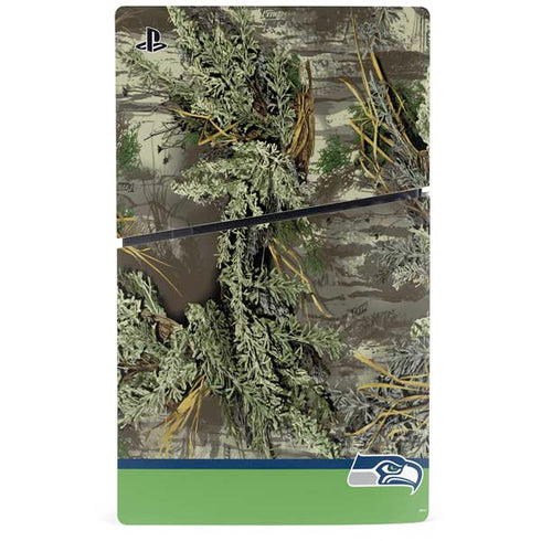 NFL Realtree Camo Seattle Seahawks PS5 Slim Digital Edition Bundle Skin