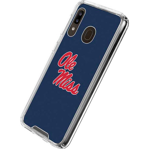 University of Mississippi Rebels Ole Miss Galaxy A30 Clear Case