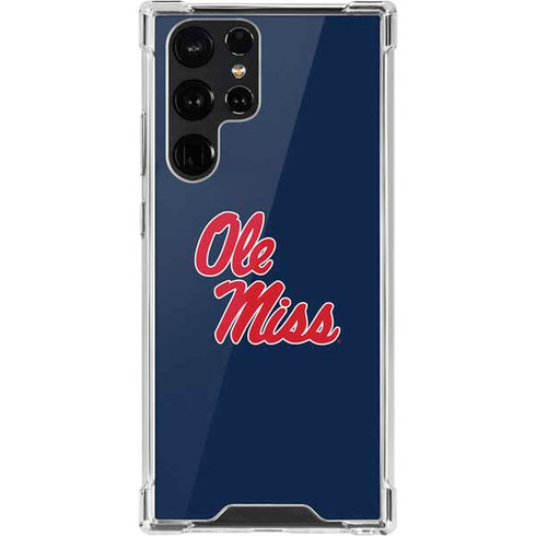 University of Mississippi Rebels Ole Miss Galaxy S22 Ultra Clear Case