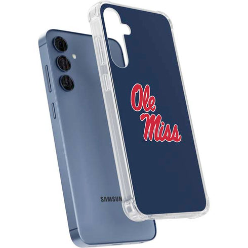 University of Mississippi Rebels Ole Miss Galaxy S24 Clear Case