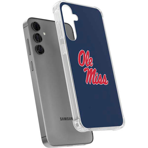 University of Mississippi Rebels Ole Miss Galaxy S24 Plus Clear Case